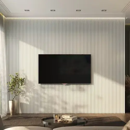 Ripado PVC instalado — cor Branco