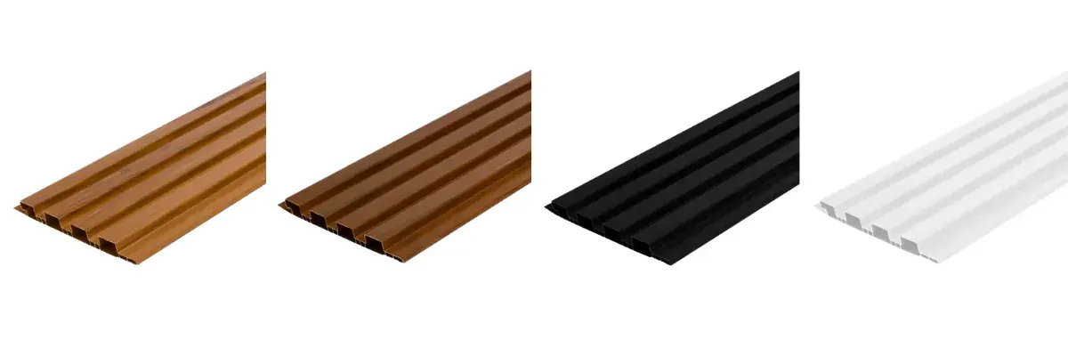 Ripado PVC Araforros nas cores Branco, Preto, Cerejeira e Carvalho