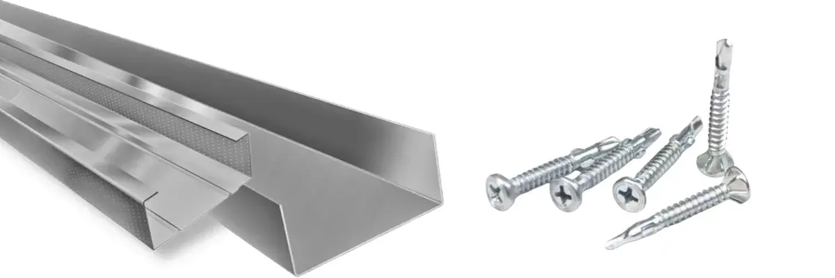 Estrutura e parafusos para Steel Frame